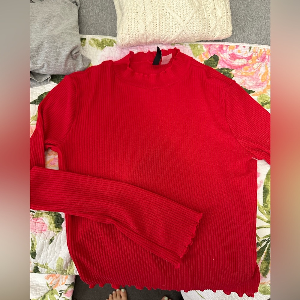H&M red long sleeve